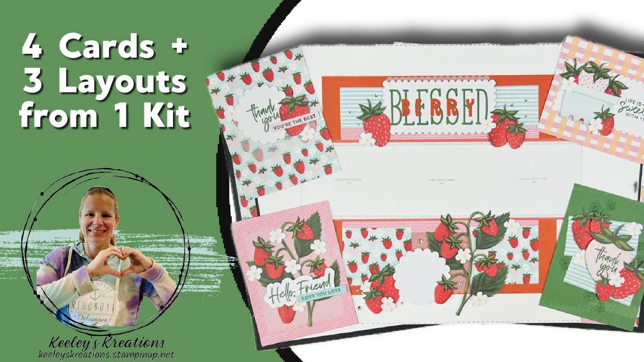 Alternative July Paper Pumpkin Ideas: Sweeter with You | 1 Double-Page + 1 Single-Page + 3 Cards