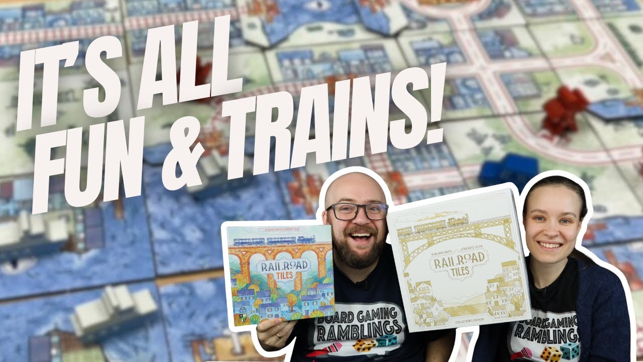 Всё веселье и поезда! — Обзор настольной игры Railroad Tiles