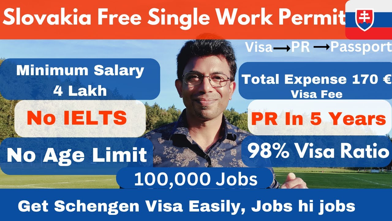 Slovakia🇸🇰 Free Work Visa| Get PR in 5 Years| Minimum Salary 1300€| No IELTS | No Age Limit|