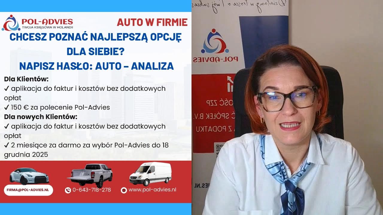 Auto w firmie w Holandii