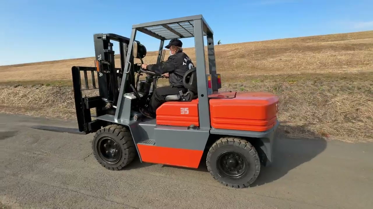 トヨタ　TOYOTA   　5FD35  　ディーゼル　フォークリフト　3.5t  　2段フルフリーマスト　サイドシフト　中古　実働動画！埼玉　行田　【中古販売】