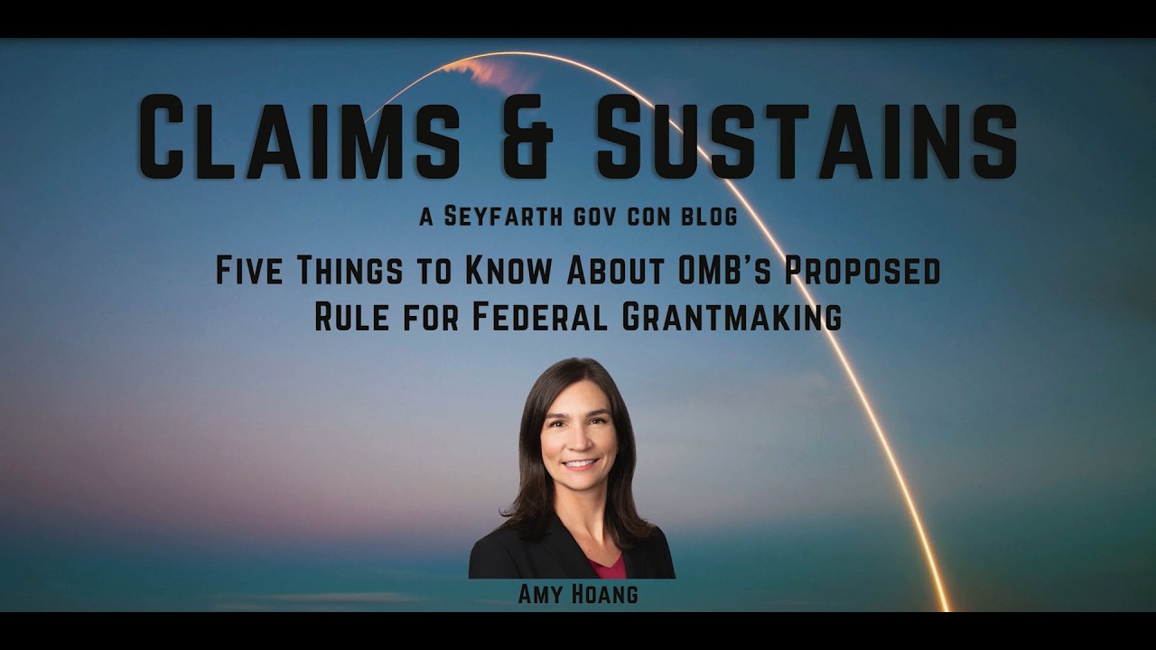 Five Things to Know About OMB's Proposed Rule for Federal Grantmaking