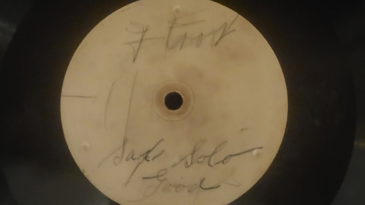 3/15/23-Test pressing of the 1st successful recording on the 125 ft horn “Falling” by Stevens Trio.
