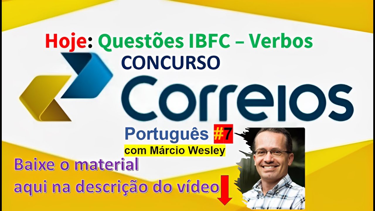 Português para os Correios - Questões IBFC - Verbos
