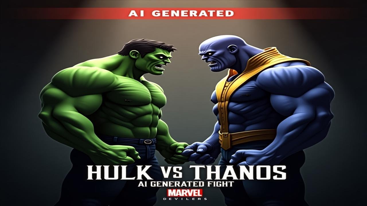 HULK vs THANOS : The AI Fight You&rsquo;ve Never Seen Before!