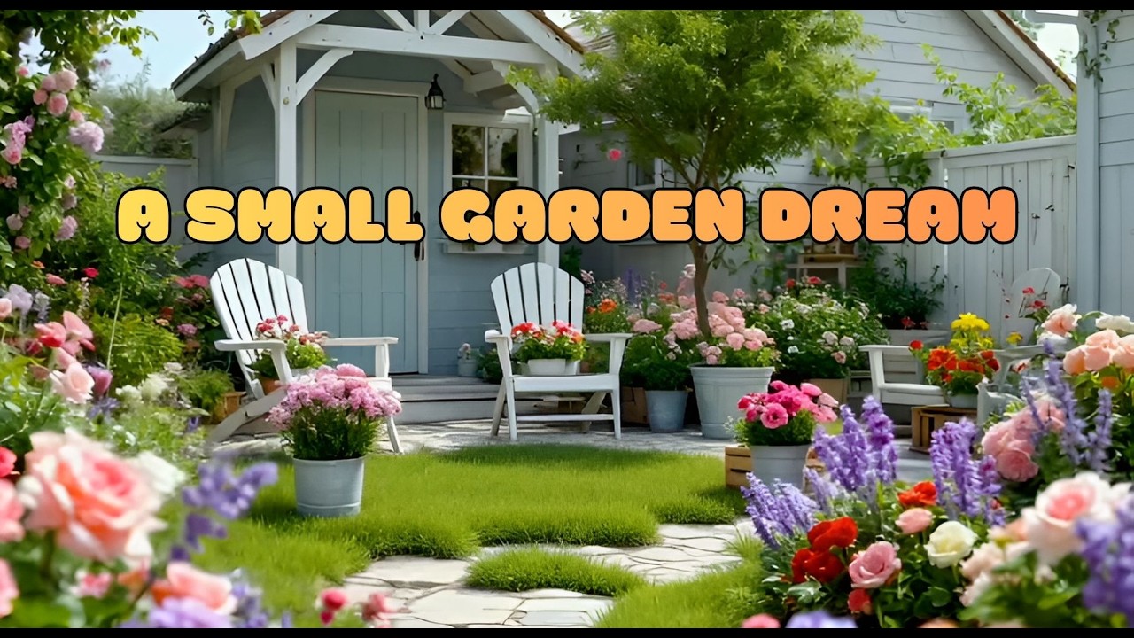 A Lovely Small Garden with a Rustic & Creative Style | Cozy Garden Inspiration