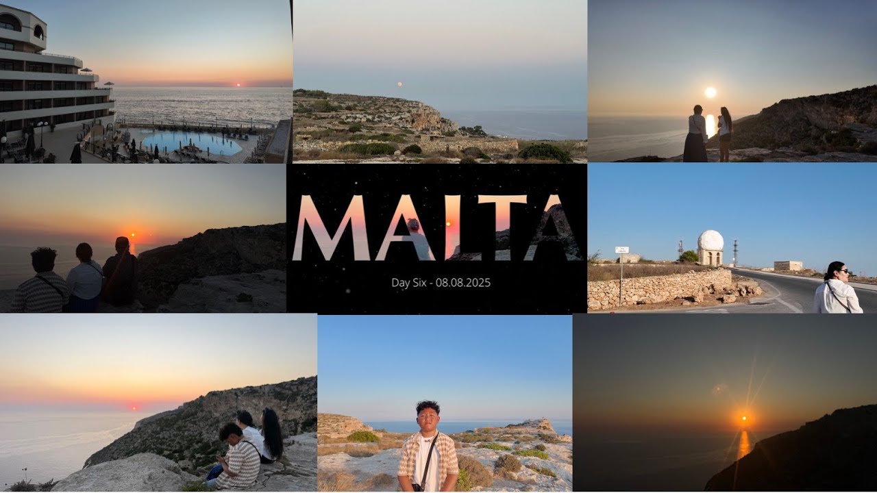 🇲🇹 Malta Day 6 - Dingli Cliff Sunset View | Stunning Sunset | Travel back to the UK | Malta Holidays
