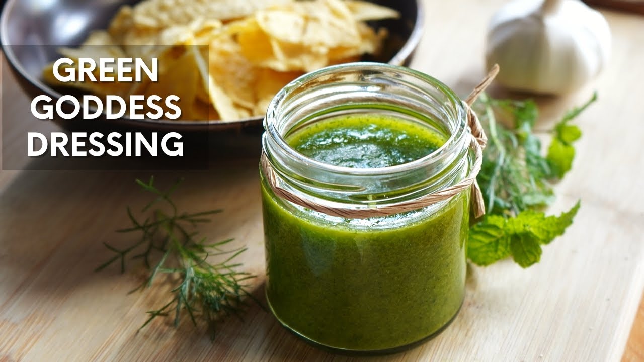 How to make Green Goddess Dressing | Easy Mixed Herb Dressing Recipe