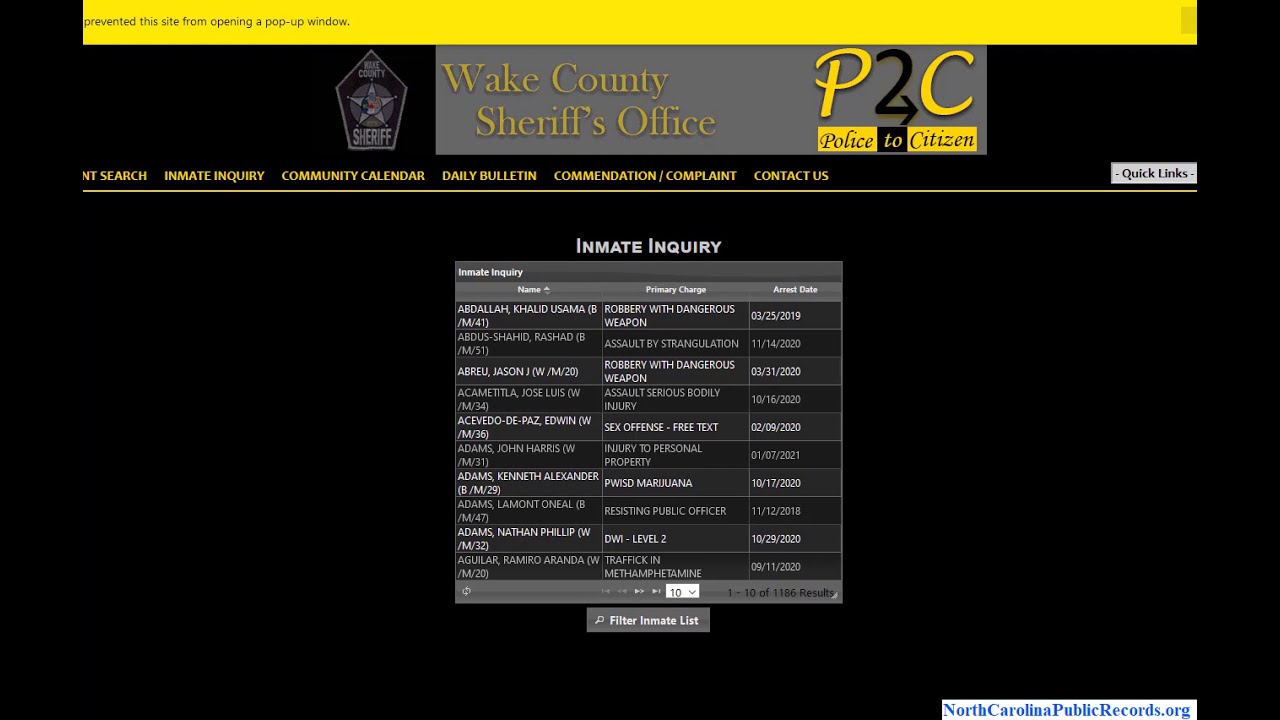 Free Criminal Background Check In North Carolina (Search Criminal and Arrest Records).