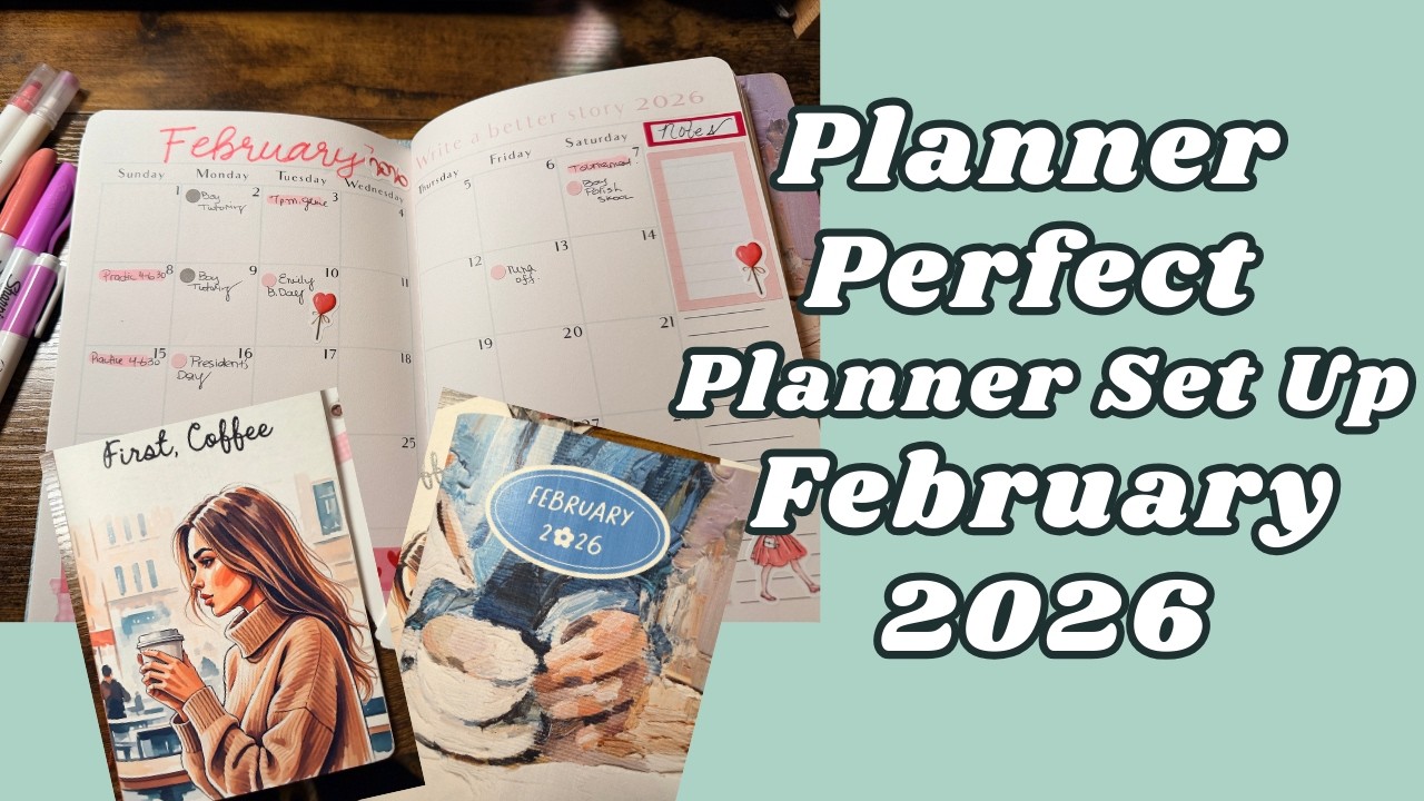 Plan with me I Planner Perfect February Set Up