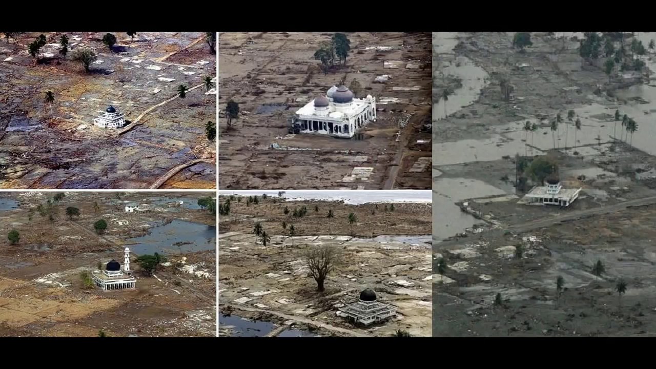 Tsunami destroyed everything except the Mosques
