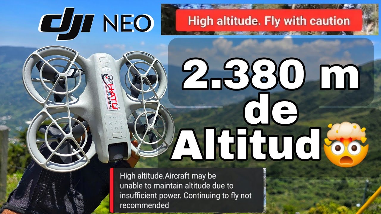 DJI NEO A 2380 Metros de ALTITUD y ráfagas de 40km/h Test HATU.