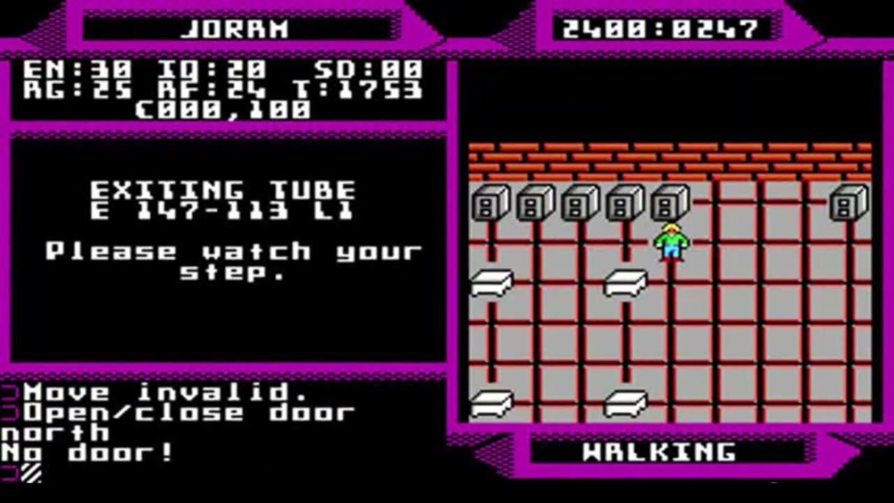 2400 A.D.  [1988] MS DOS - 5 minute gameplay - no commentary