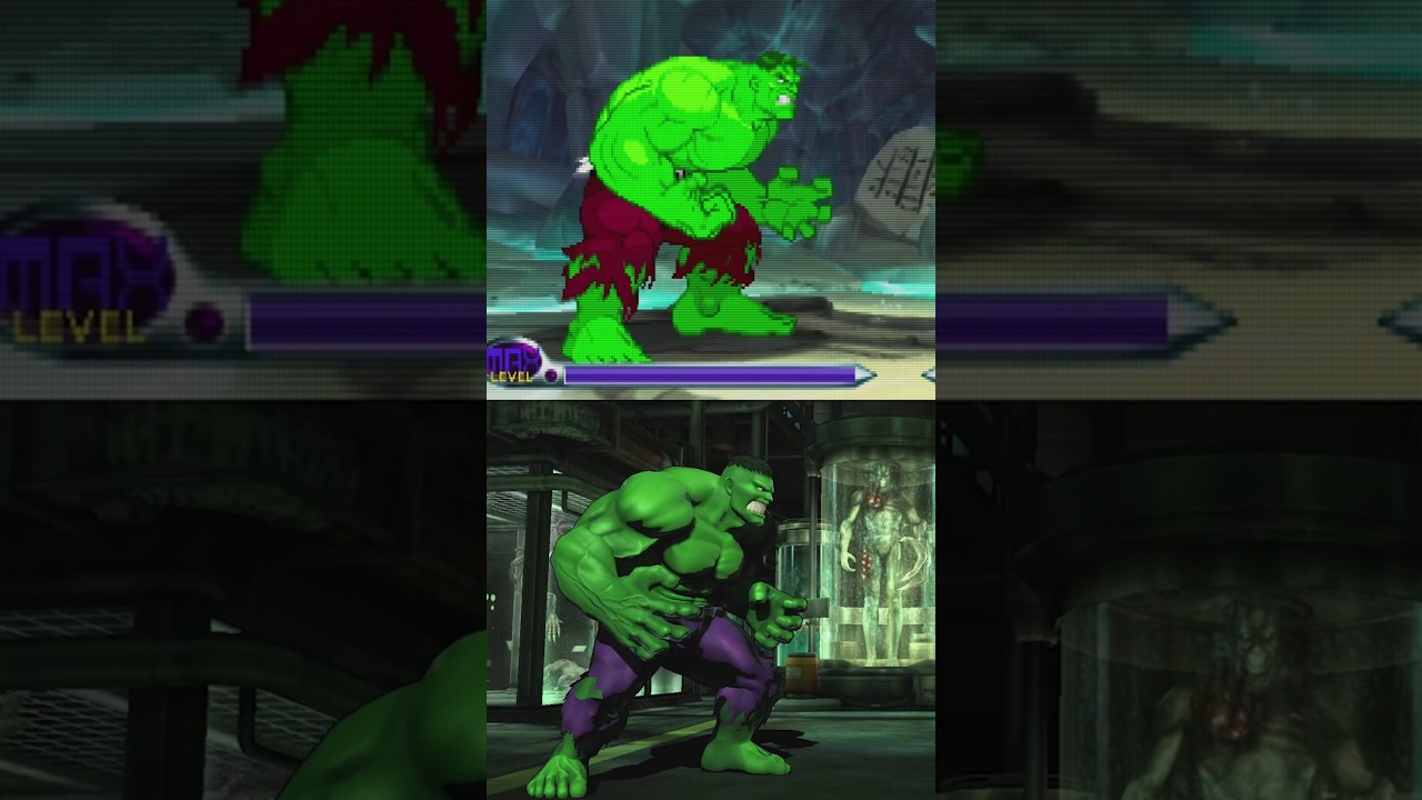 Hulk, Thor and Strider in Marvel vs Capcom #gaming