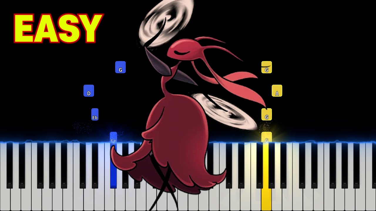Hollow Knight: Silksong - Skarrsinger Karmelita | EASY Piano Tutorial + Sheet Link 🎵