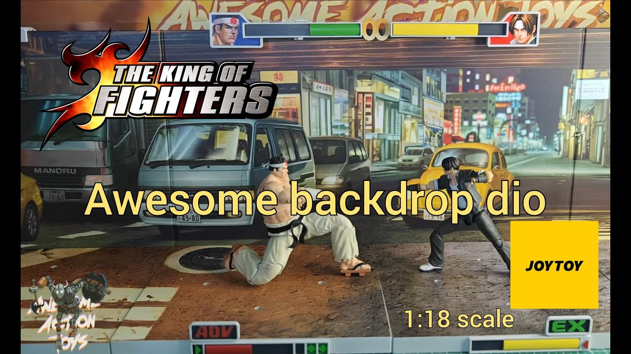 Фон для диорамы с фигуркой Fantastic King of Fighters '98 в масштабе 1:18 от Joytoy. Очень круто!