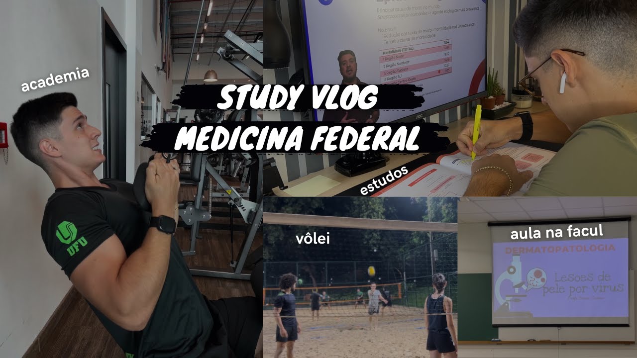 Studyvlog | Minha rotina de estudo na faculdade federal de medicina