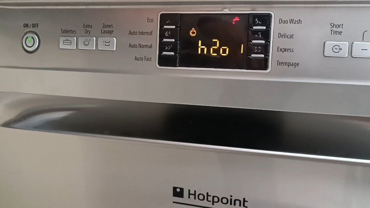 Tutorial:How to fix a h2o error code on a Ariston Hotpoint dishwasher