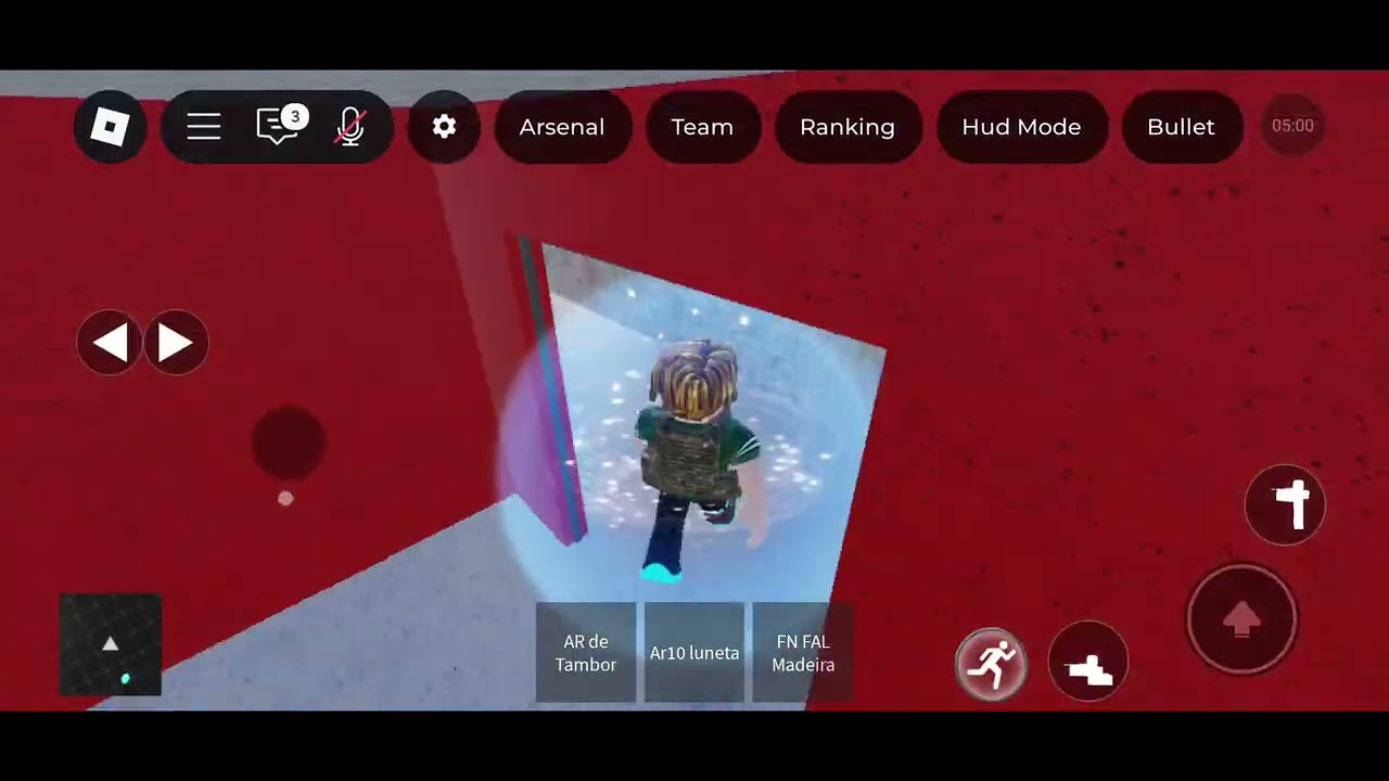 Jogando troca de tiro na gardenia Roblox.