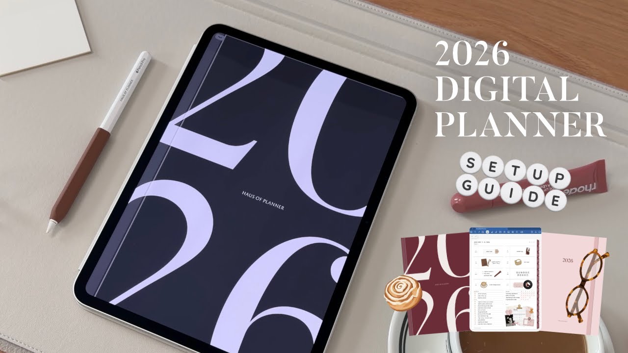 2026 Digital Planner Setup Guide | Calendar Integration, Flip Through, iPad, Goodnotes Tutorial 🗓️🤎