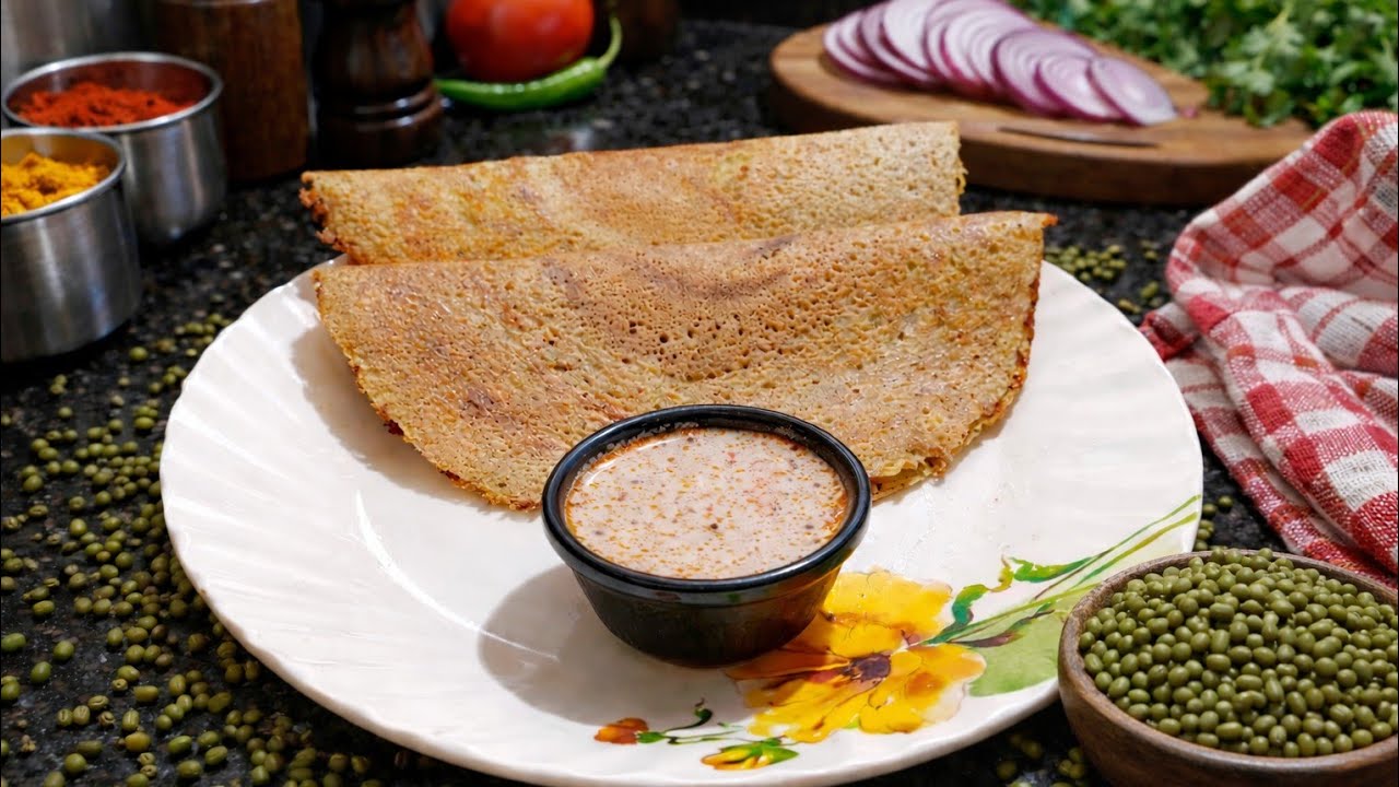 मूंग दाल का चीला बनाने की नई रेसिपी mung daal chila recipe