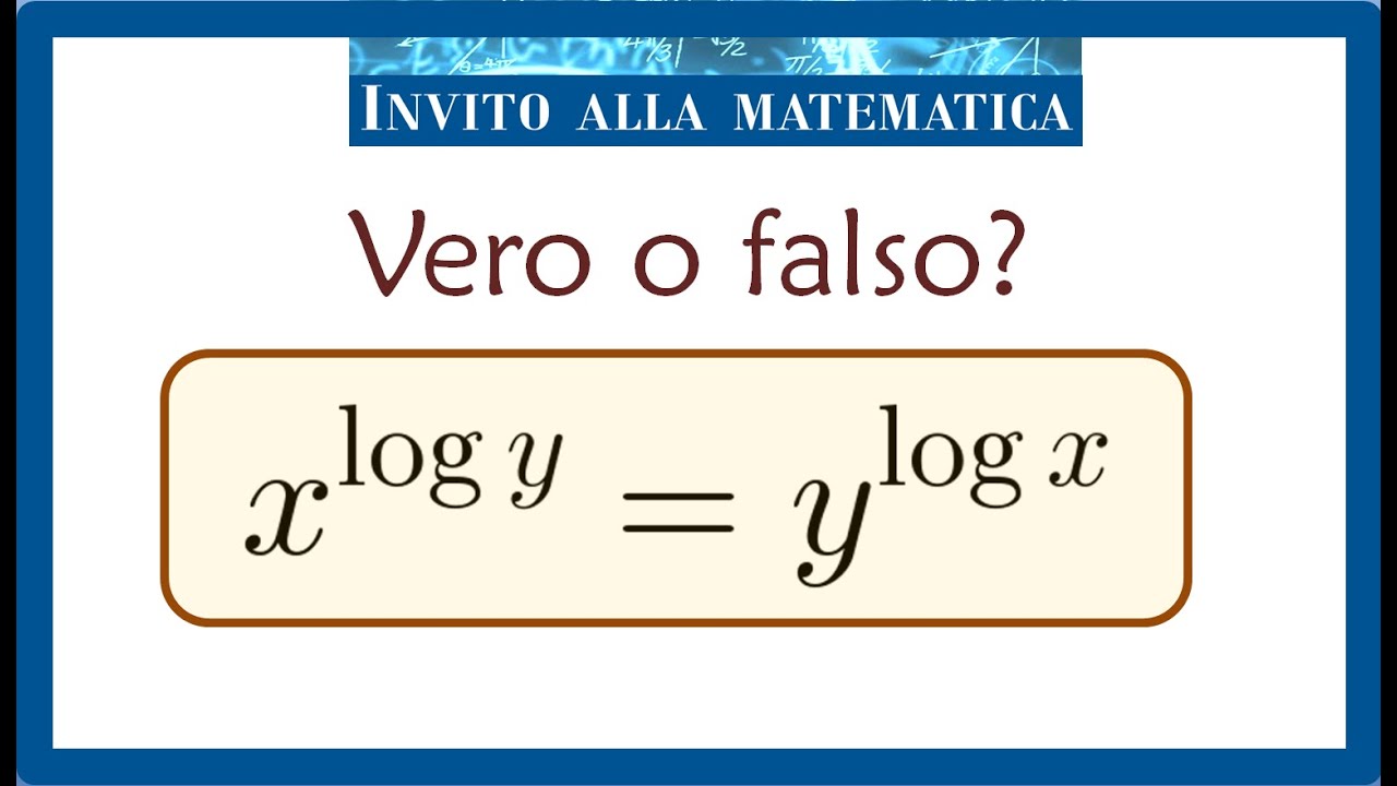Un'altra proprietà dei logaritmi?