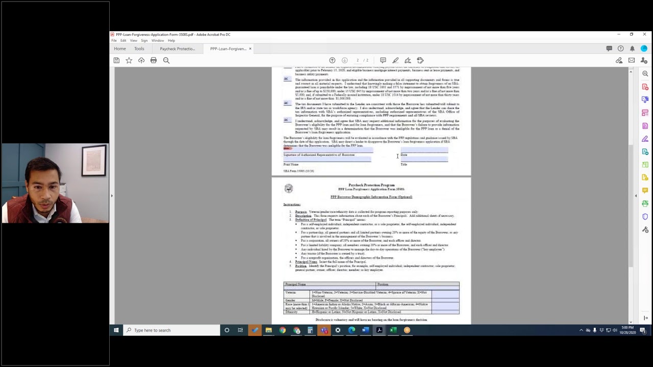 Payroll Protection Program - Loan Forgiveness Simplified - Form 3508S and 3508EZ