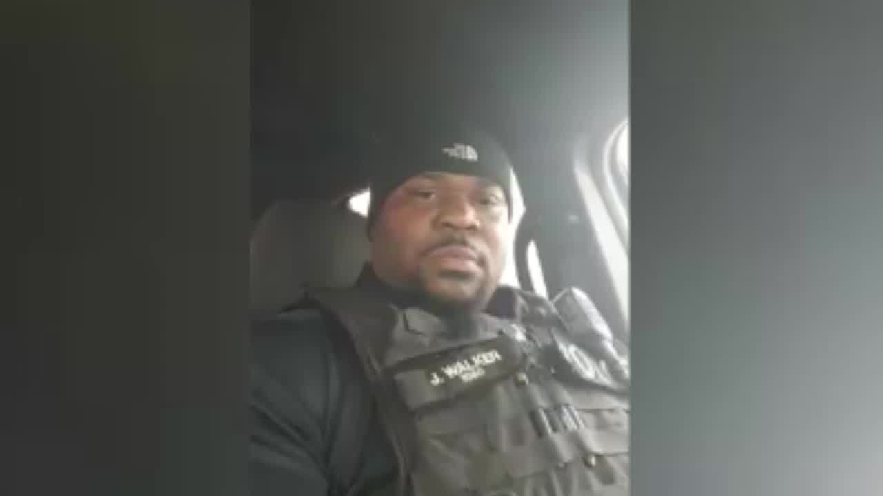 Gary Police Officer Jeston Walker Gets Emotional During His Final Call
