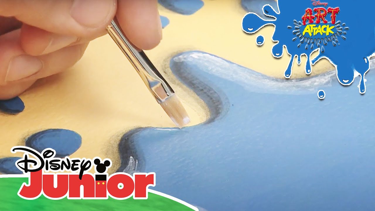 🍭 Art Attack Bastelclip 96: Farbkleckse | Disney Junior