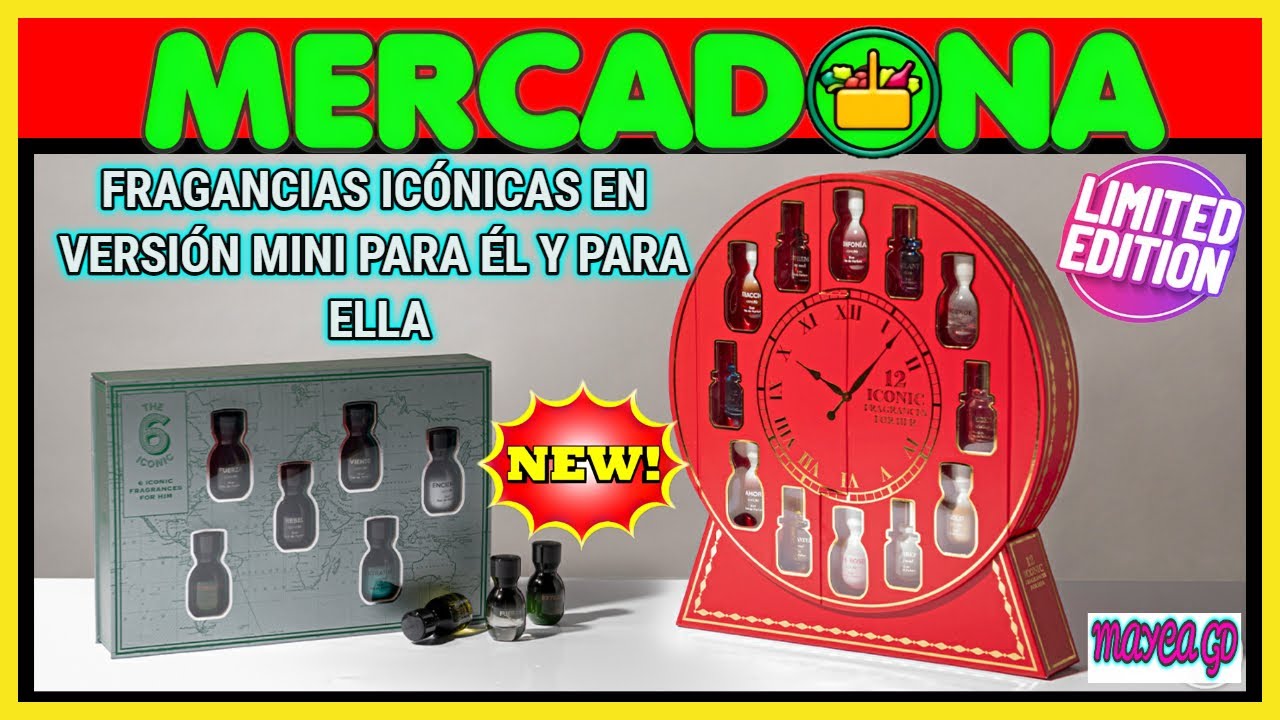 🔥MERCADONA NOVEDADES🌺 FRAGANCIAS MÁS ICÓNICAS 🌟VERSIÓN MINI PARA ÉL Y PARA ELLA DE EDICIÓN LIMITADA🔥