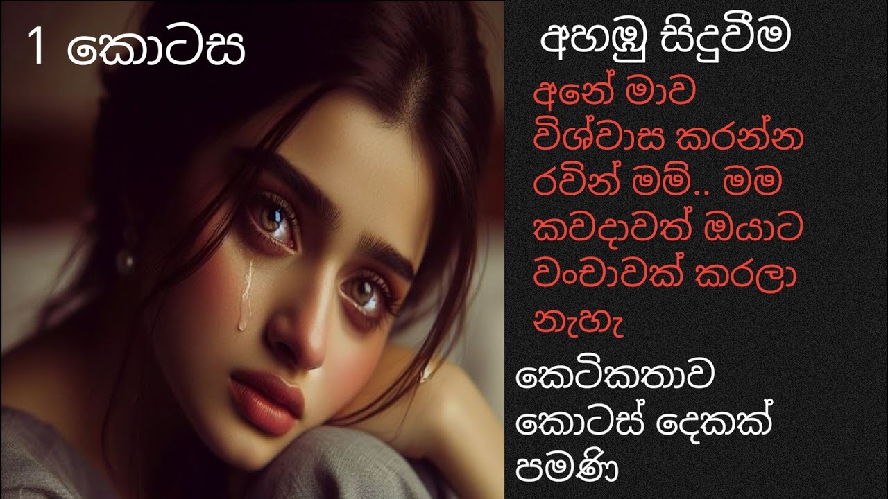 අහඹු සිදුවීම💔😢/කොටස් දෙකක කෙටිකතාවක් /පලමු කොටස