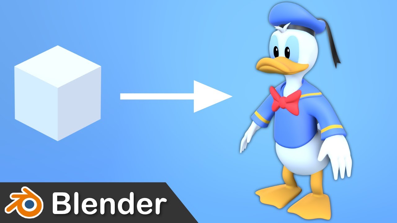 Blender – Donald Duck Modeling Timelapse