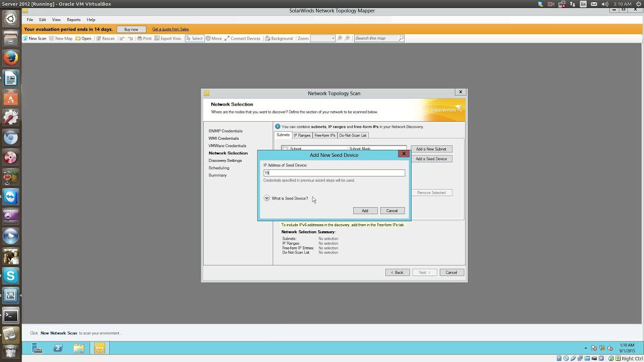 Solarwinds Network Topology Mapper