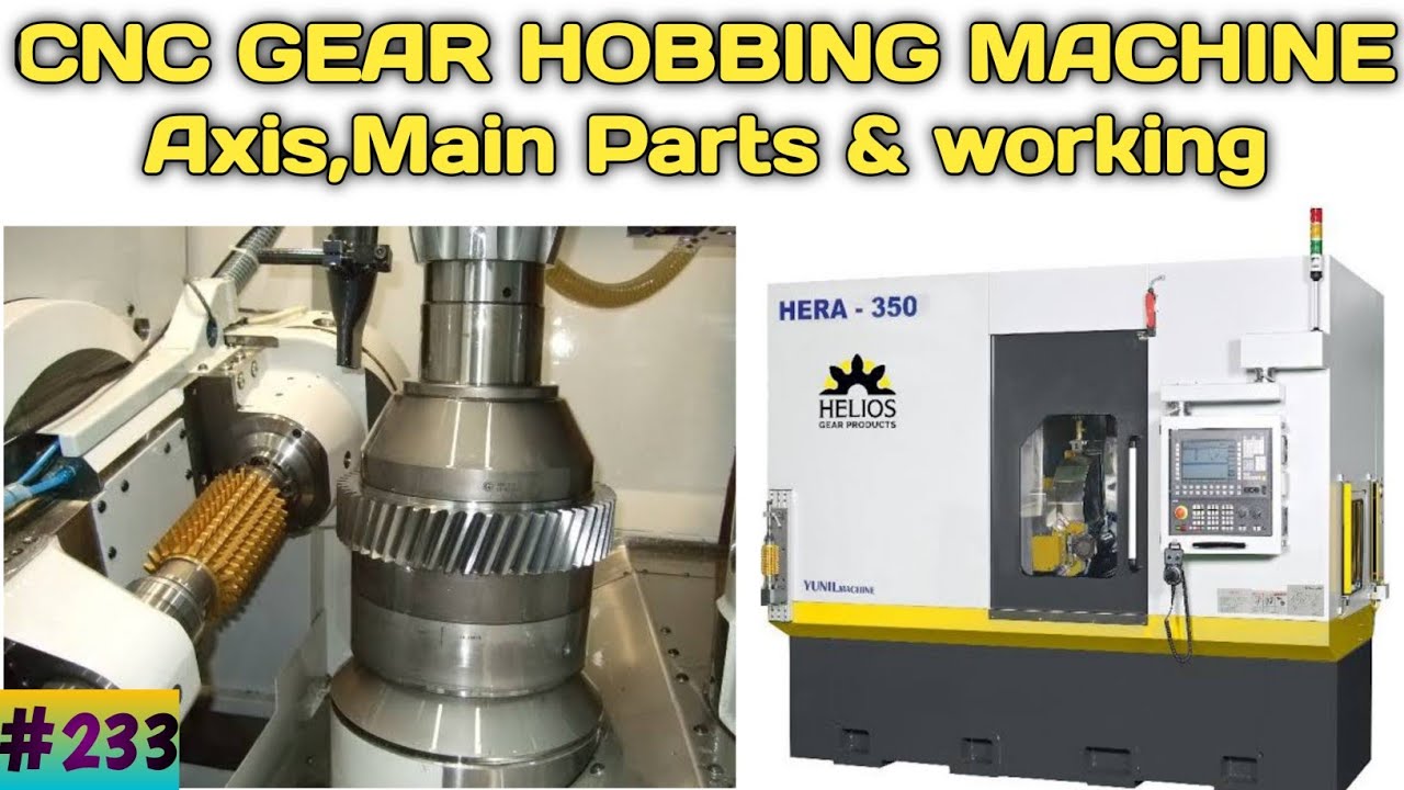CNC Gear Hobbing Machine||How to cut Gear in CNC Hobbing||CNC होब्बिंग मशीन में गियर कैसे कटता है