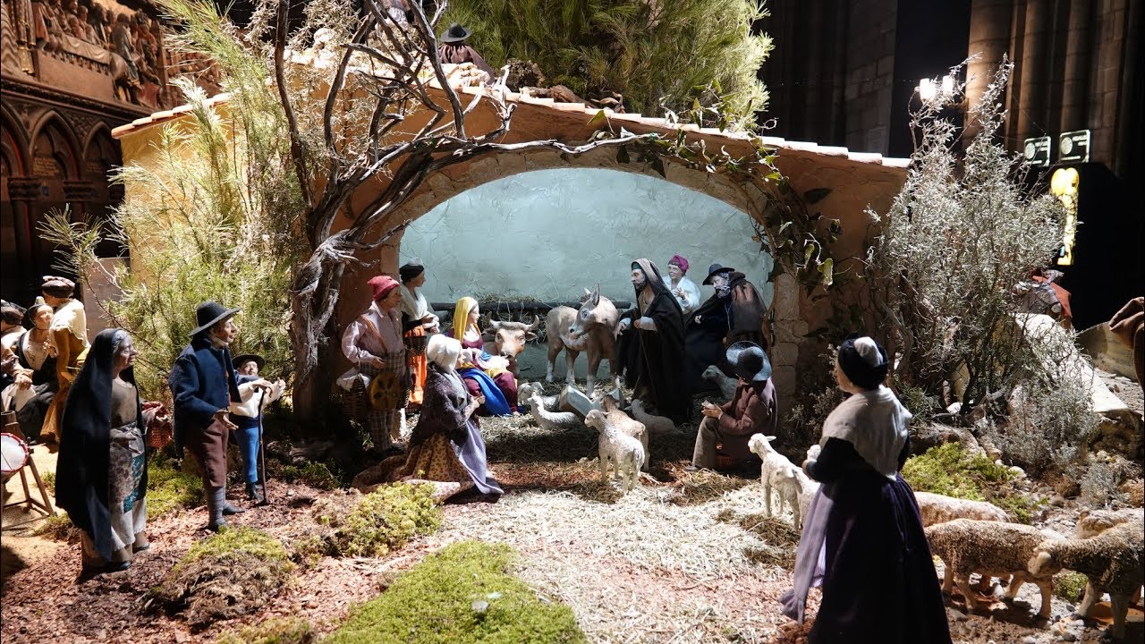 La crèche de Noël 2018 à Notre Dame de Paris