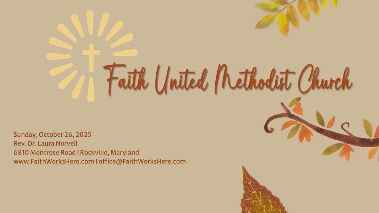 Worship Service, October 26, 2025