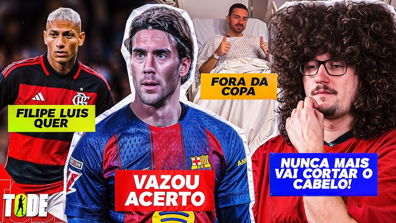 GREALISH FORA DA COPA! FLAMENGO QUER RICHARLISON, VLAHOVIĆ NO BARÇA E TORCEDOR DO UNITED CHORA !