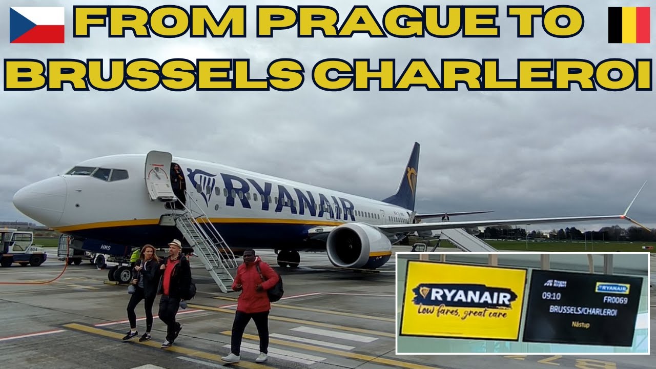 From PRAGUE to BRUSSELS CHARLEROI 🇧🇪 with RYANAIR