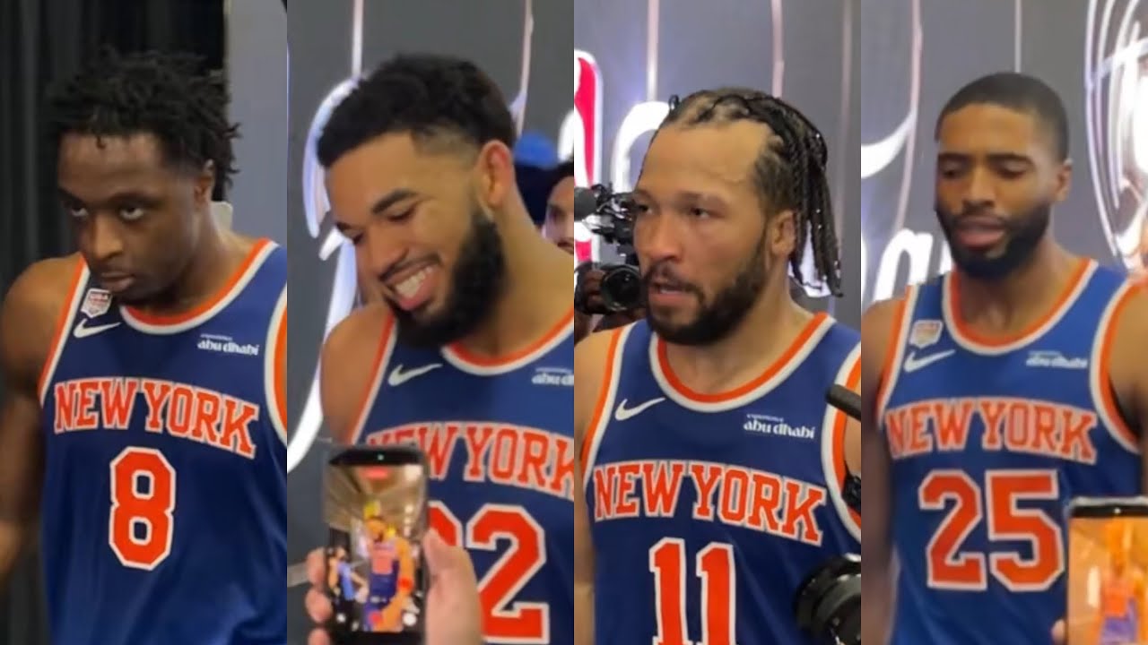 Jalen Brunson, Karl-Anthony Towns, Knicks Immediately After NBA Finals Game 2 Win Vs. Spurs