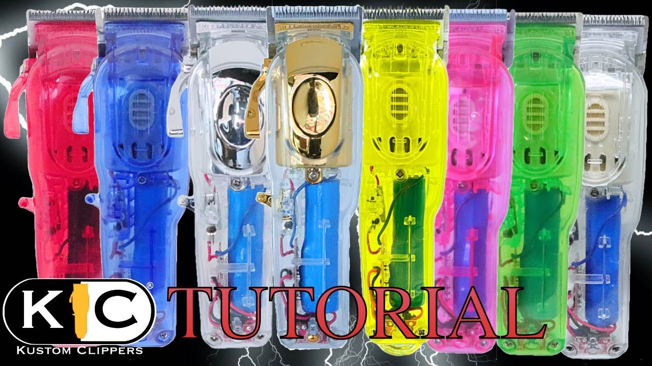How to replace a case Wahl magic clip with a transparent case, Zero Gapping and oiling process