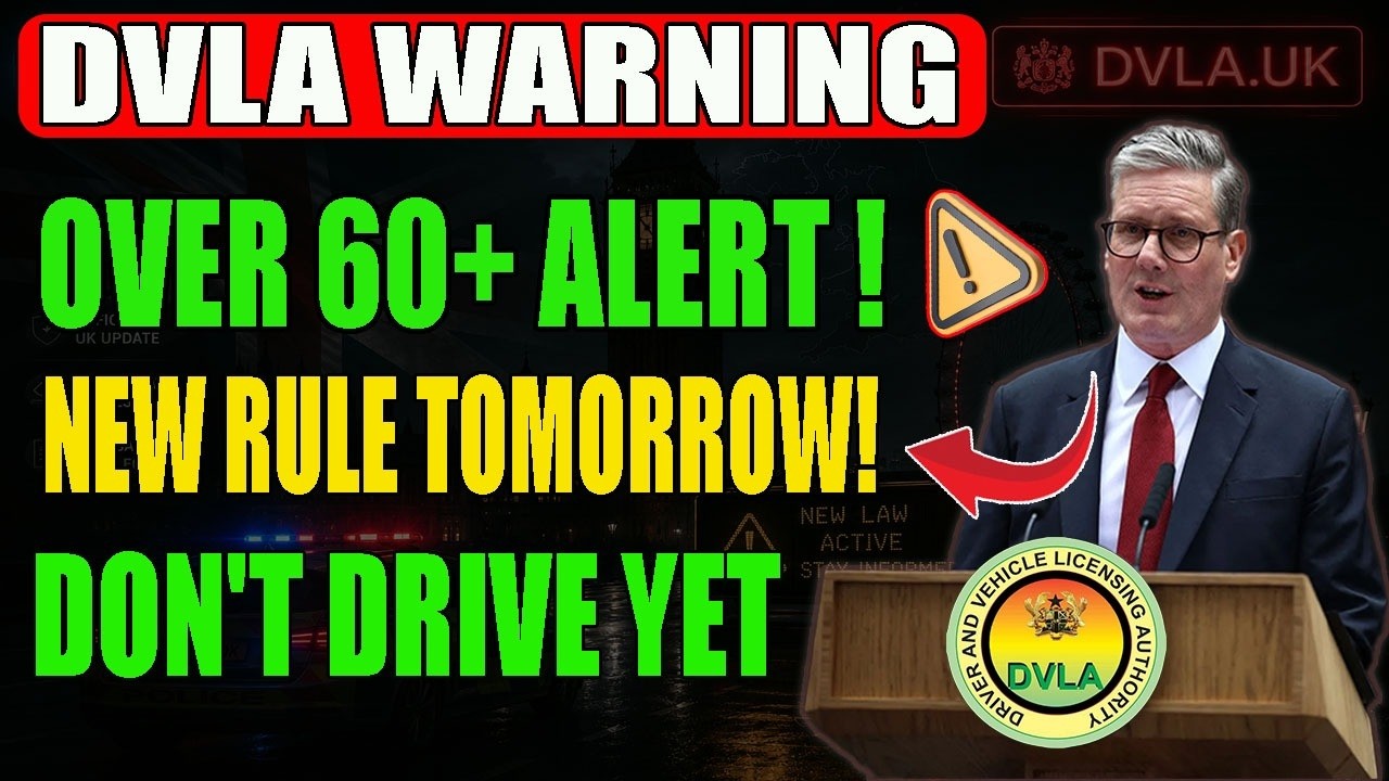DVLA ALERT for Over 60s New Driving Rule Starts TOMORROW &ndash; Avoid Serious Problems!