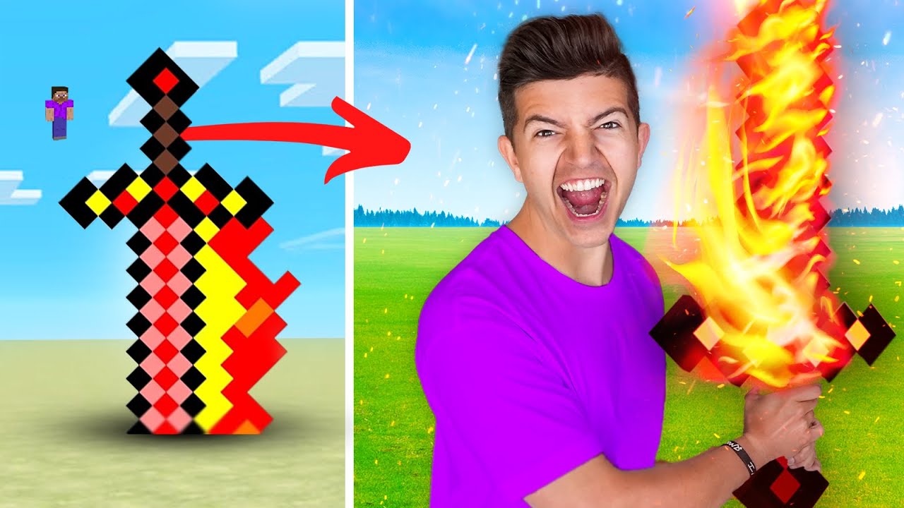 Minecraft, но я создаю каждое супероружие