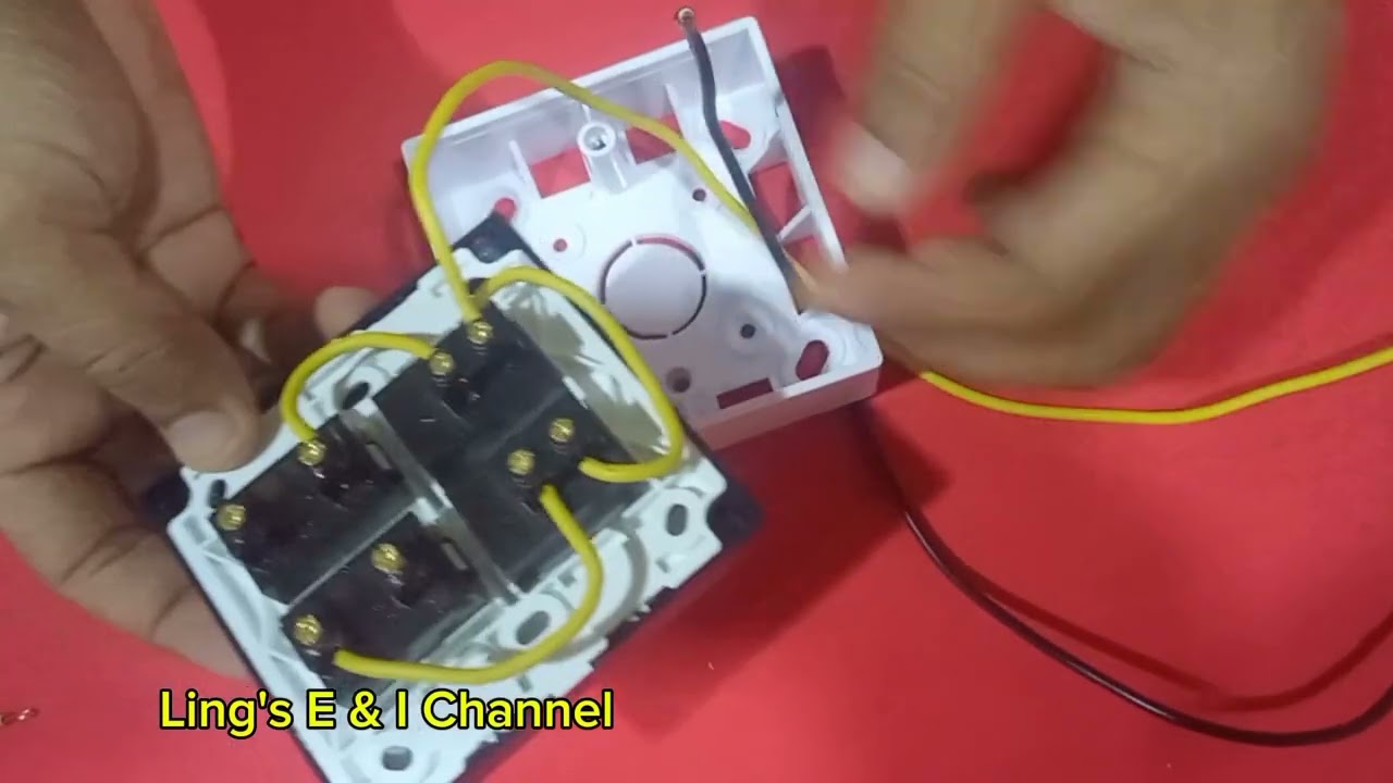2 Gang 2 Socket Wiring ဆင်နည်း (Method-2)