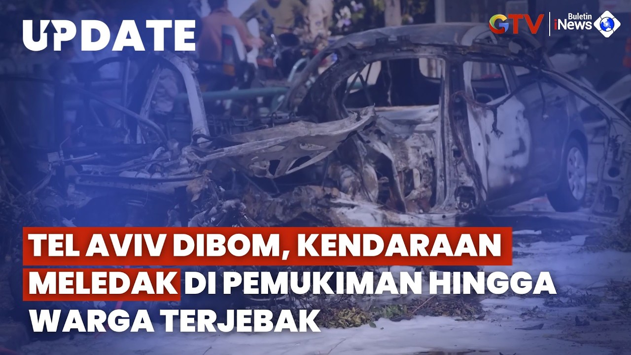 Rudal Iran Hantam Pusat Tel Aviv: Kendaraan Hangus Terbakar dan Warga Terjebak di dalam Shelter