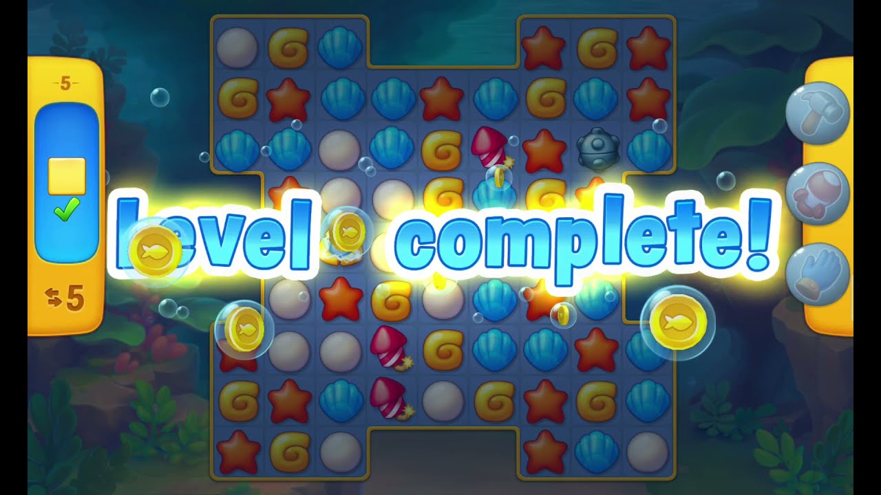 FISHDOM walkthrough gameplay level 1-5
