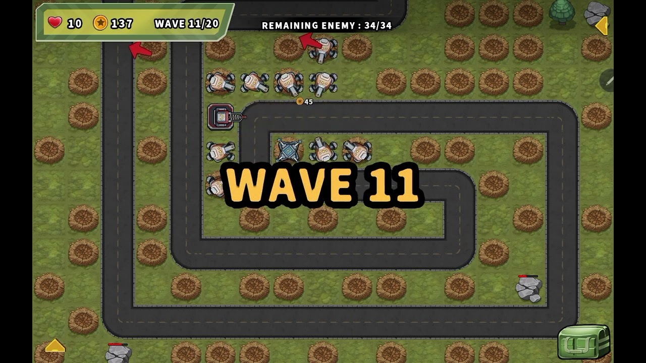 Turret Defense King: Level 74
