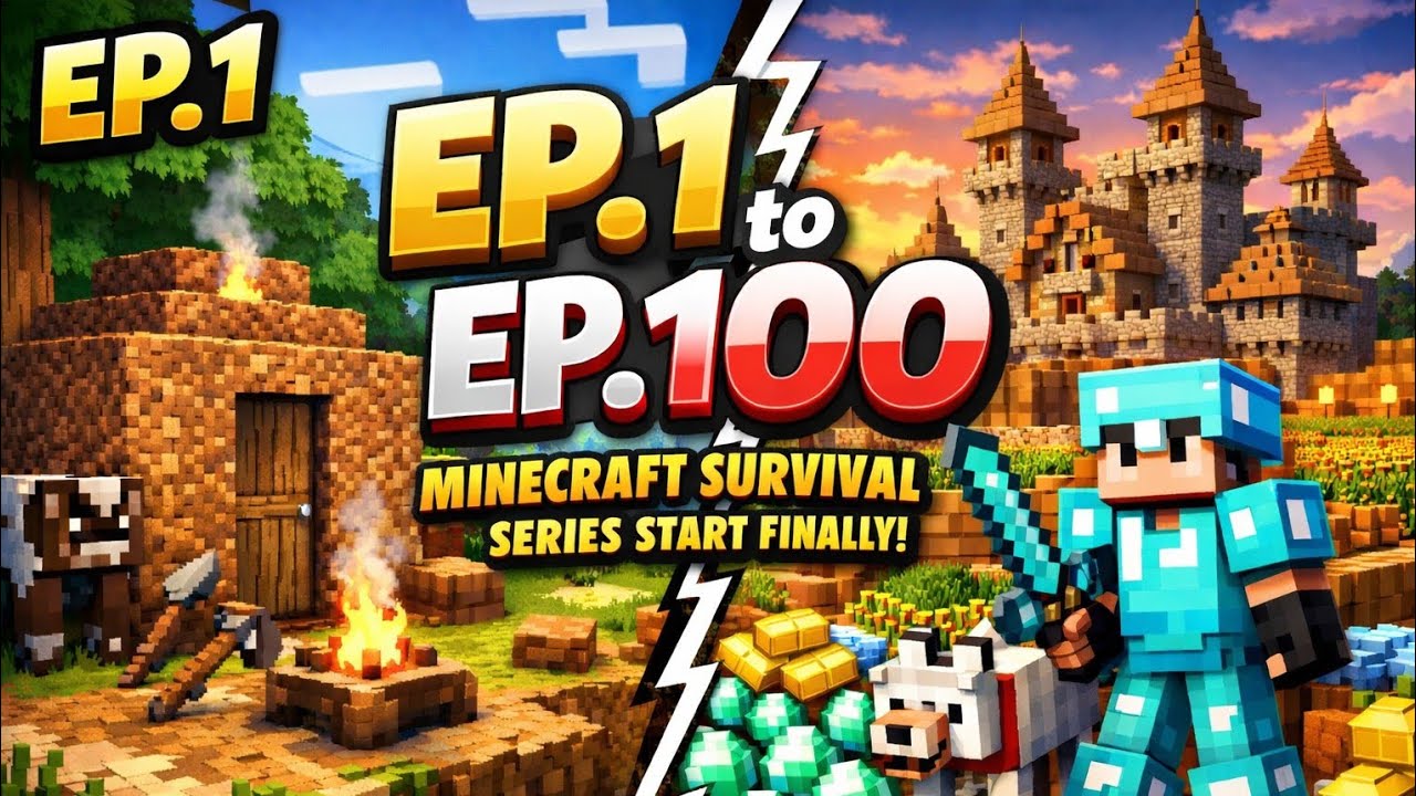 EP.1 MINECRAFT SURVIVAL series start finally!  