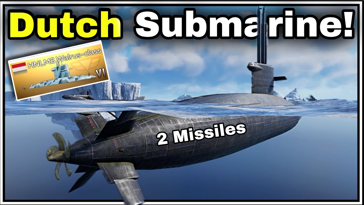 Deadly Dutch Submarine! HNLMS Walrus-class with two Missiles🔥  | War Thunder Mobile