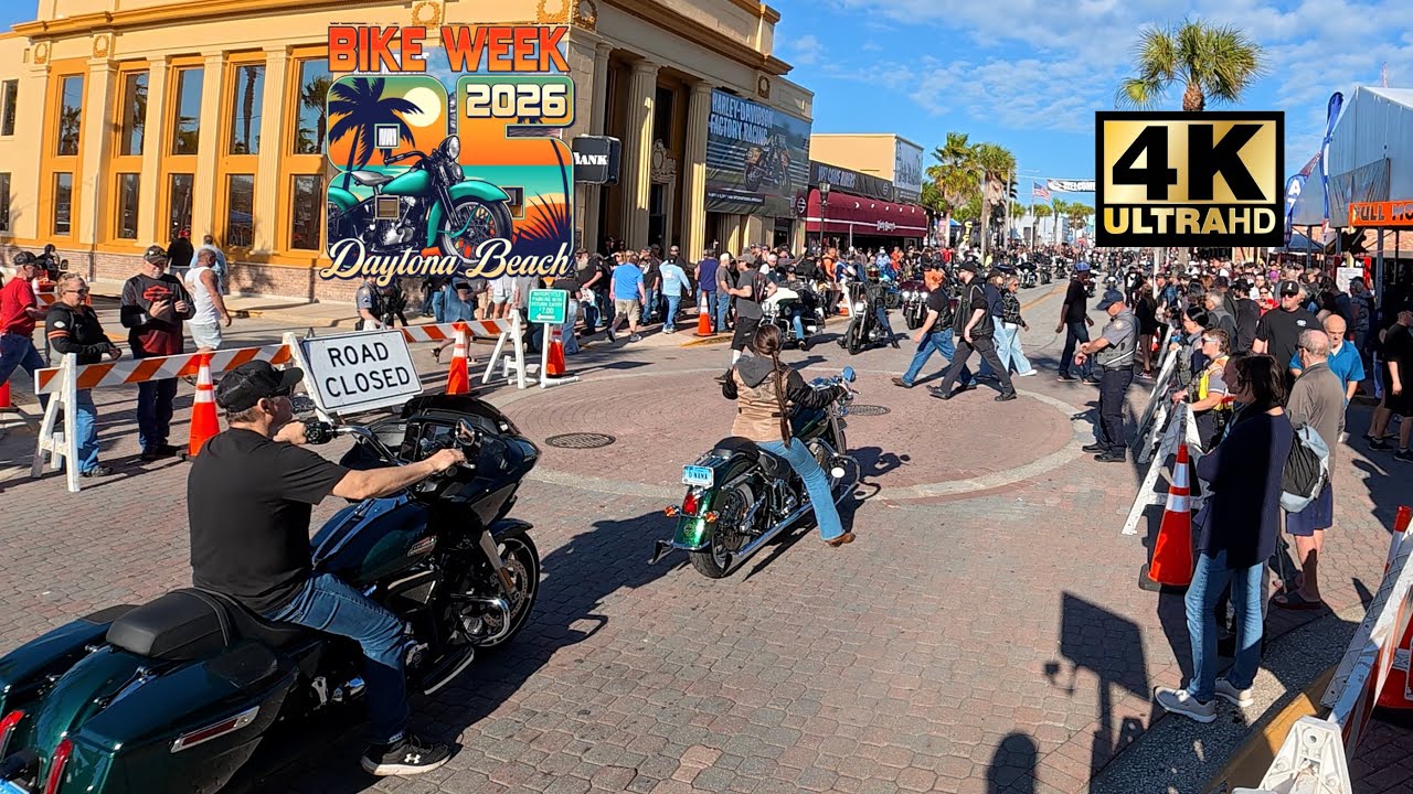 Daytona Bike Week 2026 | Busy Main Street!