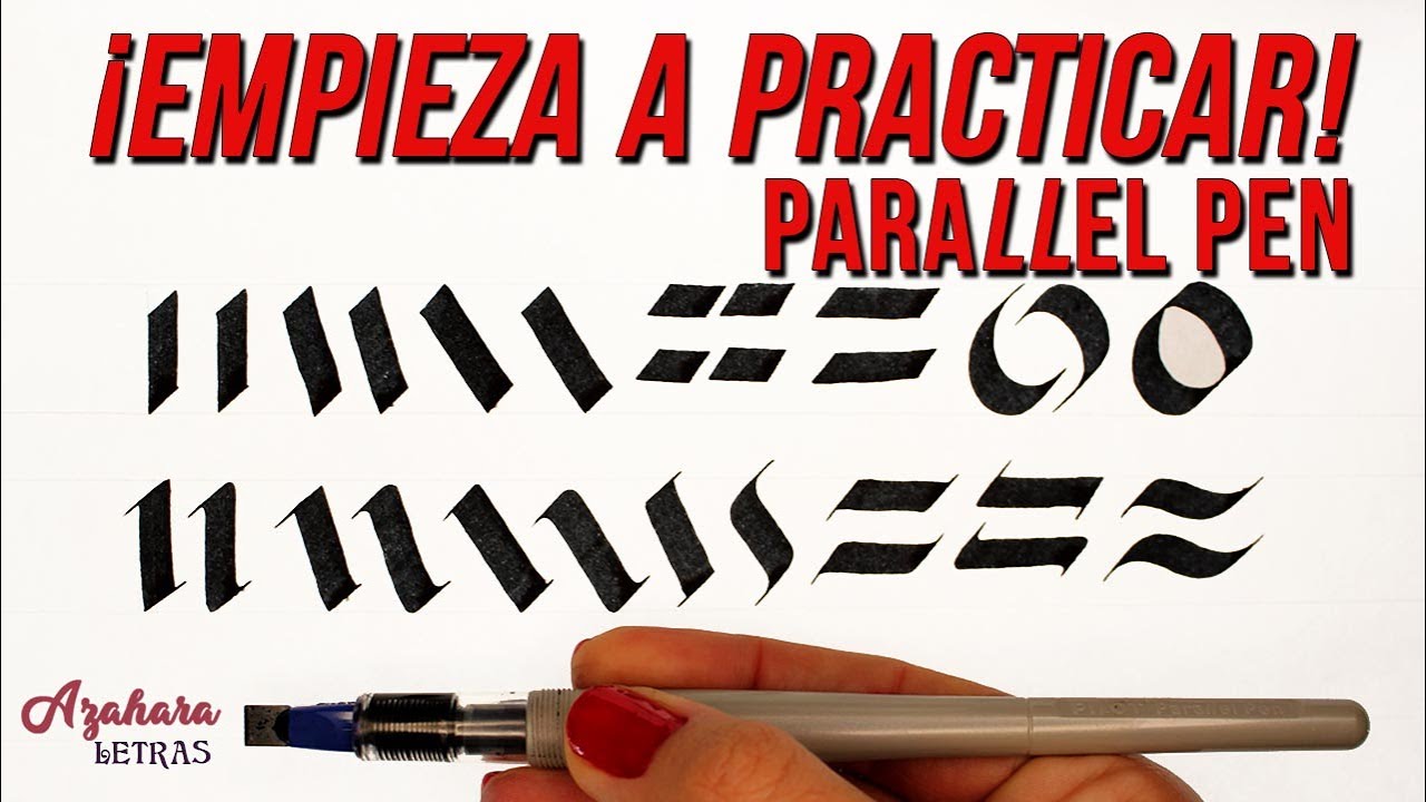 Trazos Básicos con Pilot Parallel Pen ¡Empieza a practicar!